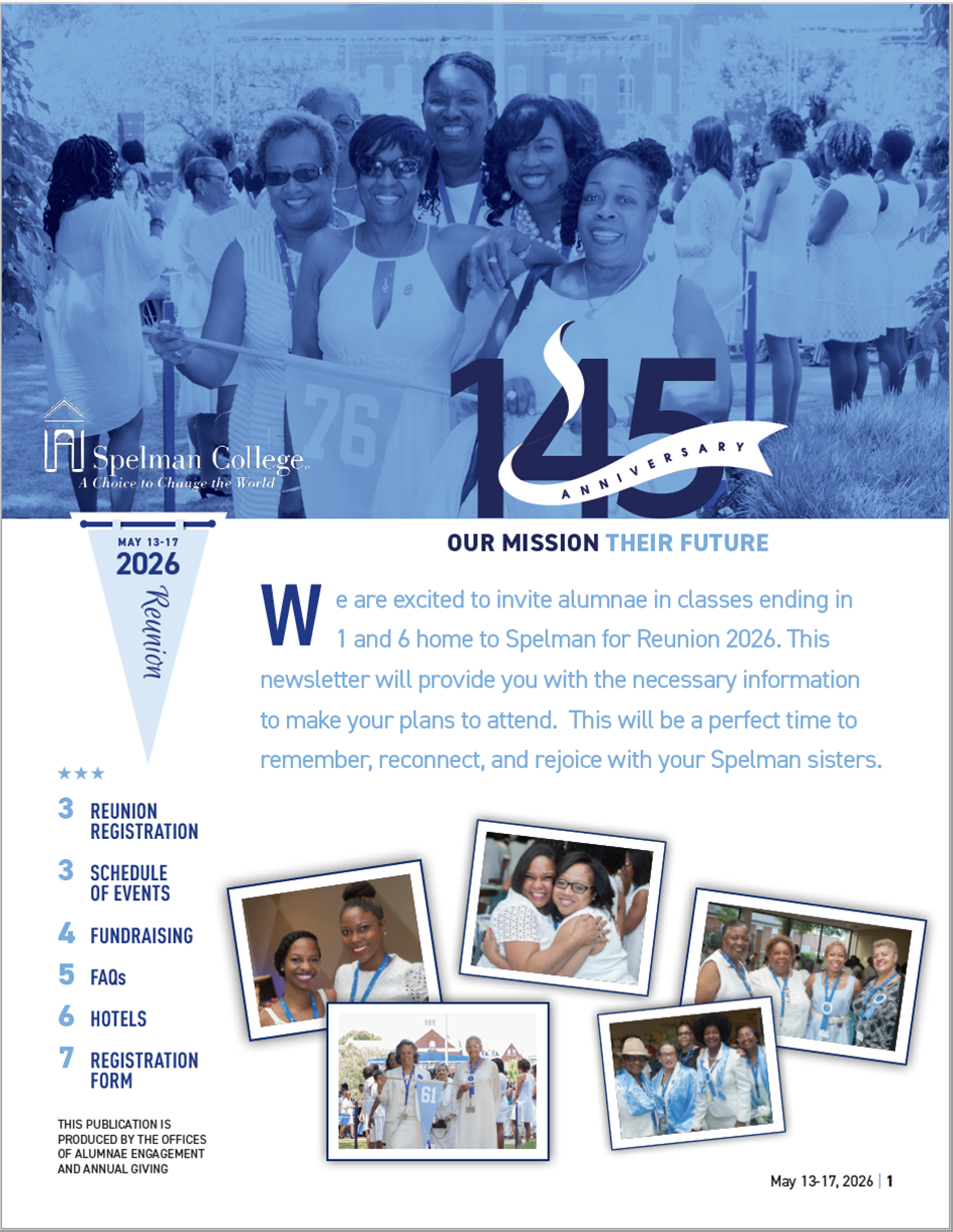 2026 Reunion Newsletter