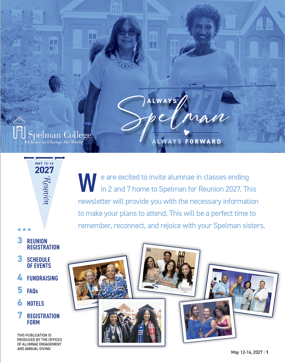 2027 Reunion Newsletter