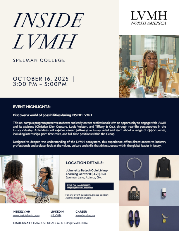 Inside LVHM at Spelman College on October 16, 2025