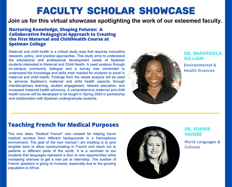Faculty Scholar Showcase
