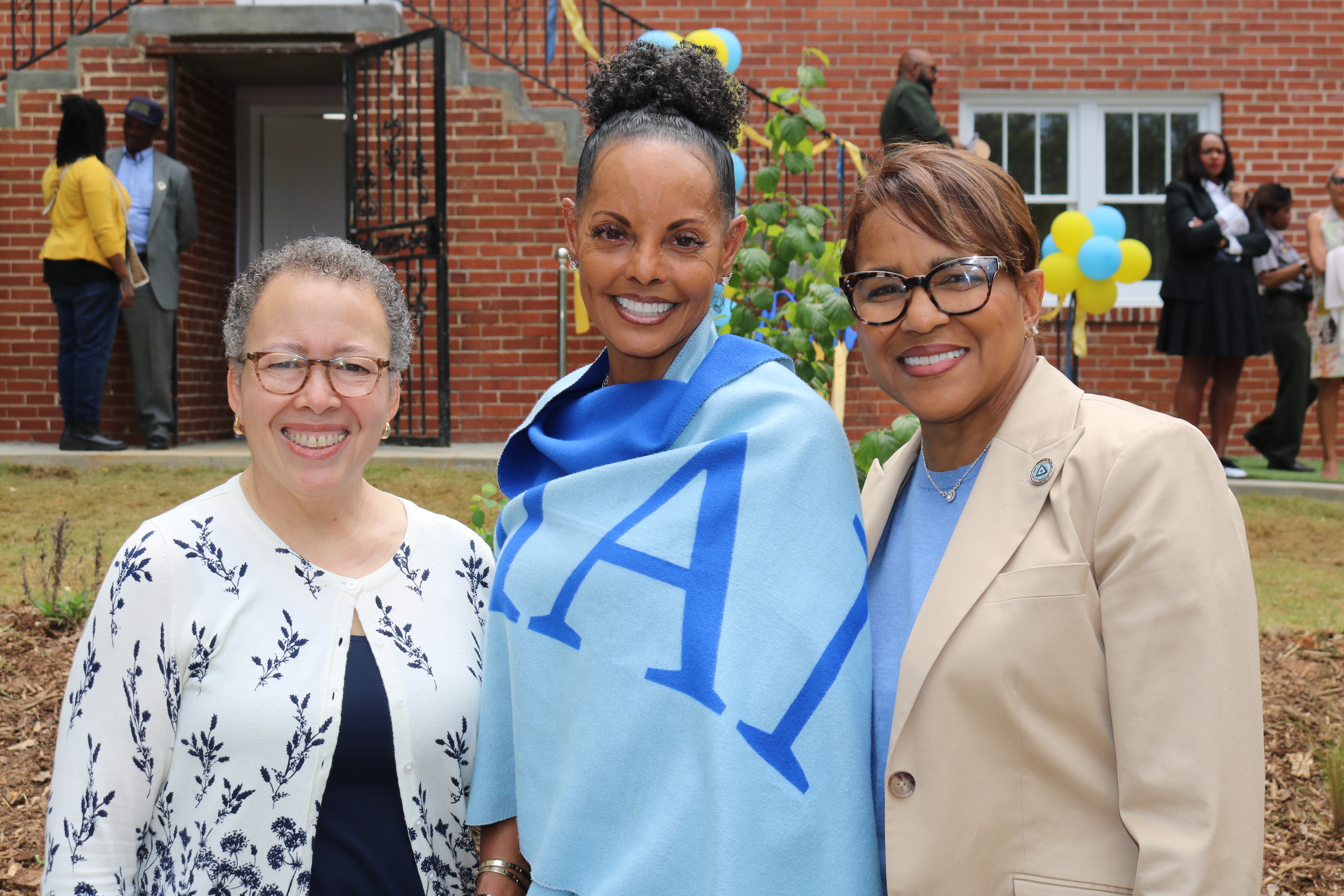 President Roz and staff