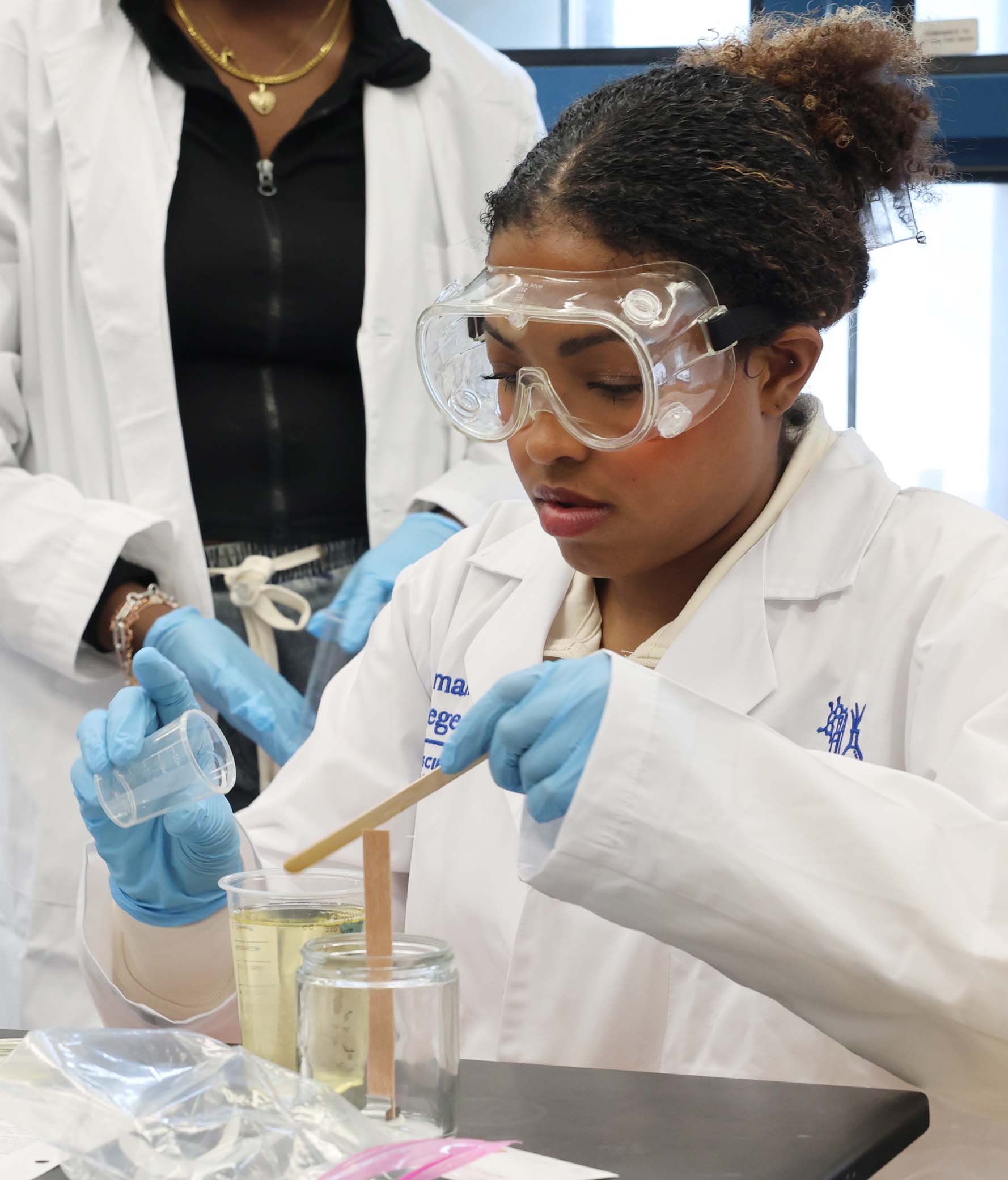 Student in the Lab