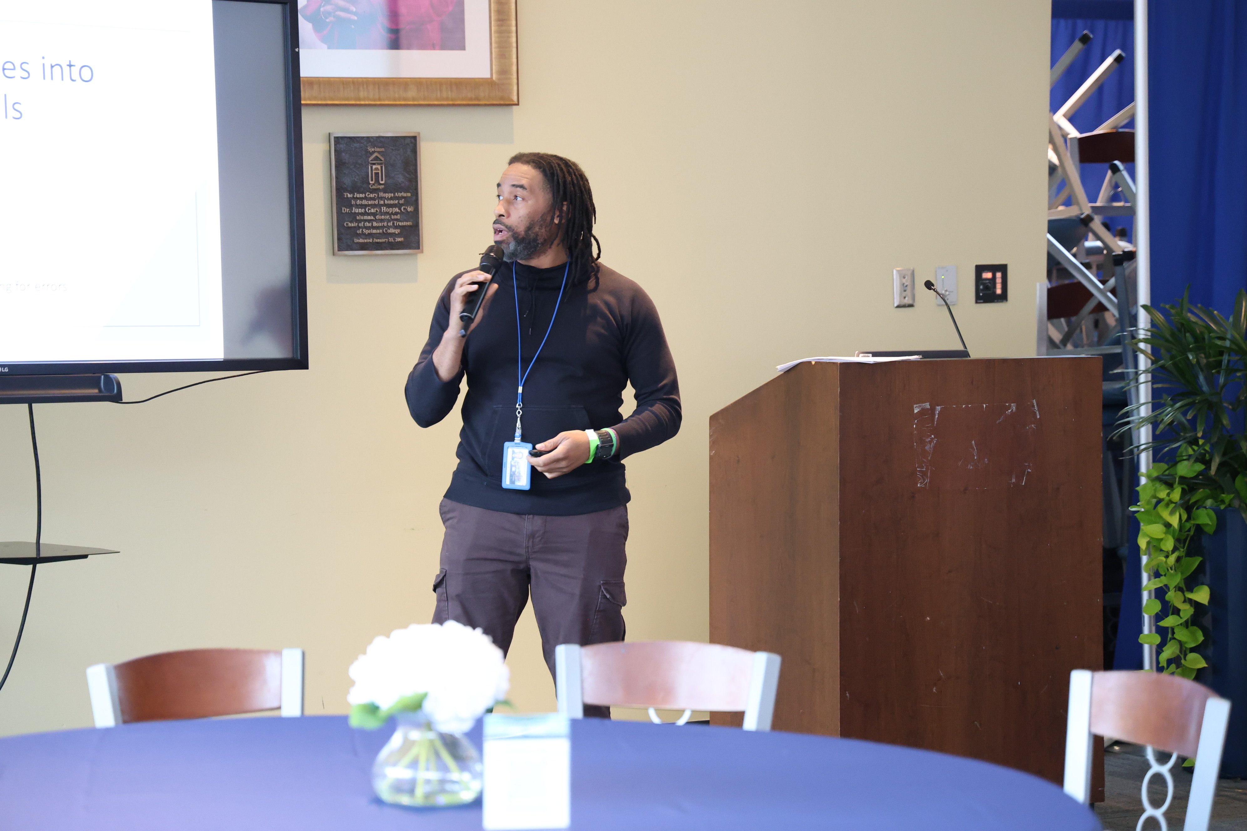 ORIC Scholar Showcase at Spelman Derek Linzy