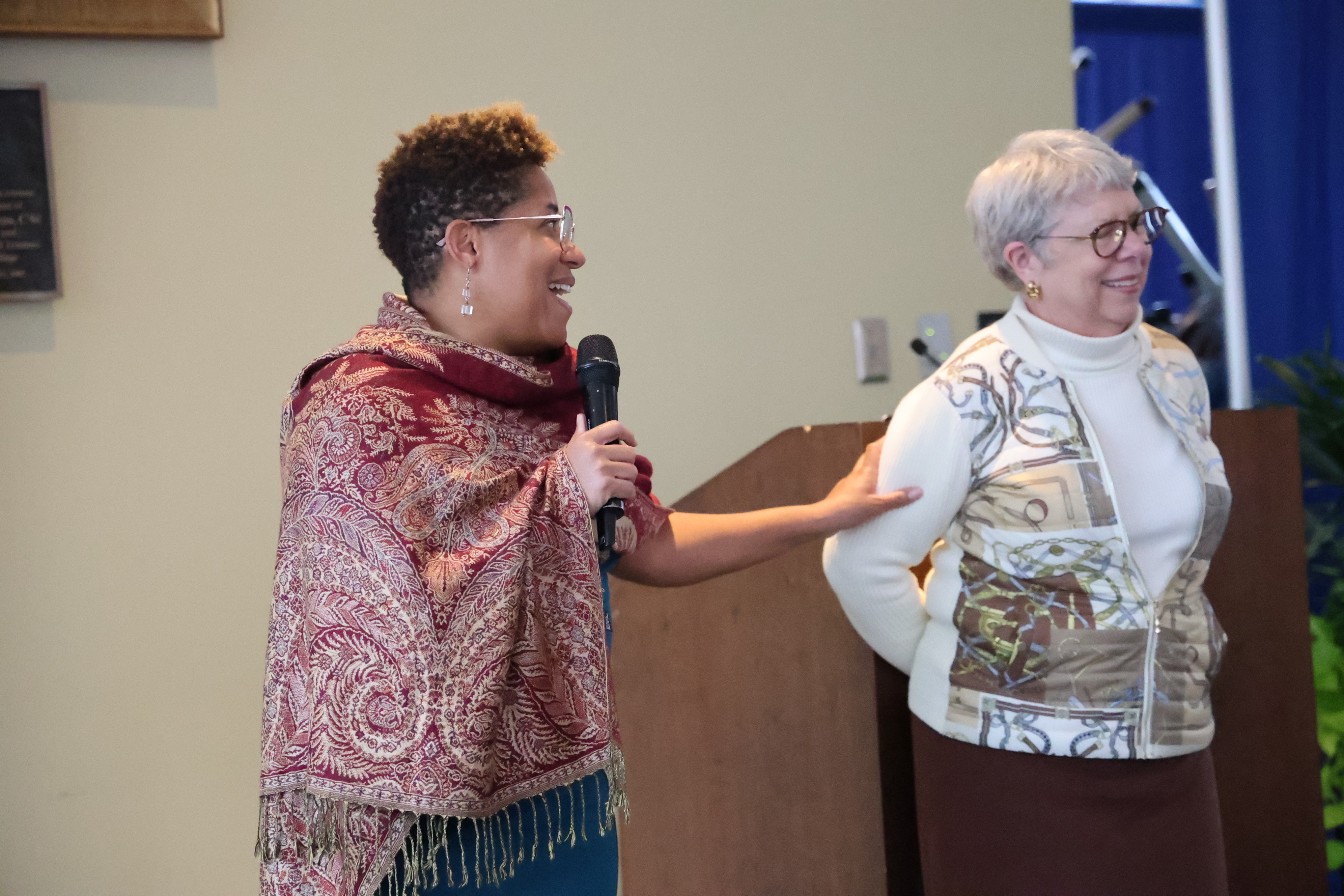 ORIC Scholar Showcase at Spelman Brandi Taylor and Lisa Hibbard