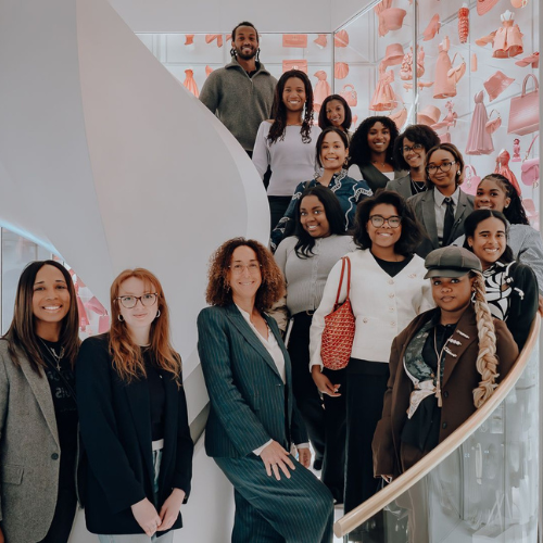 Students in Paris for LVMH trip