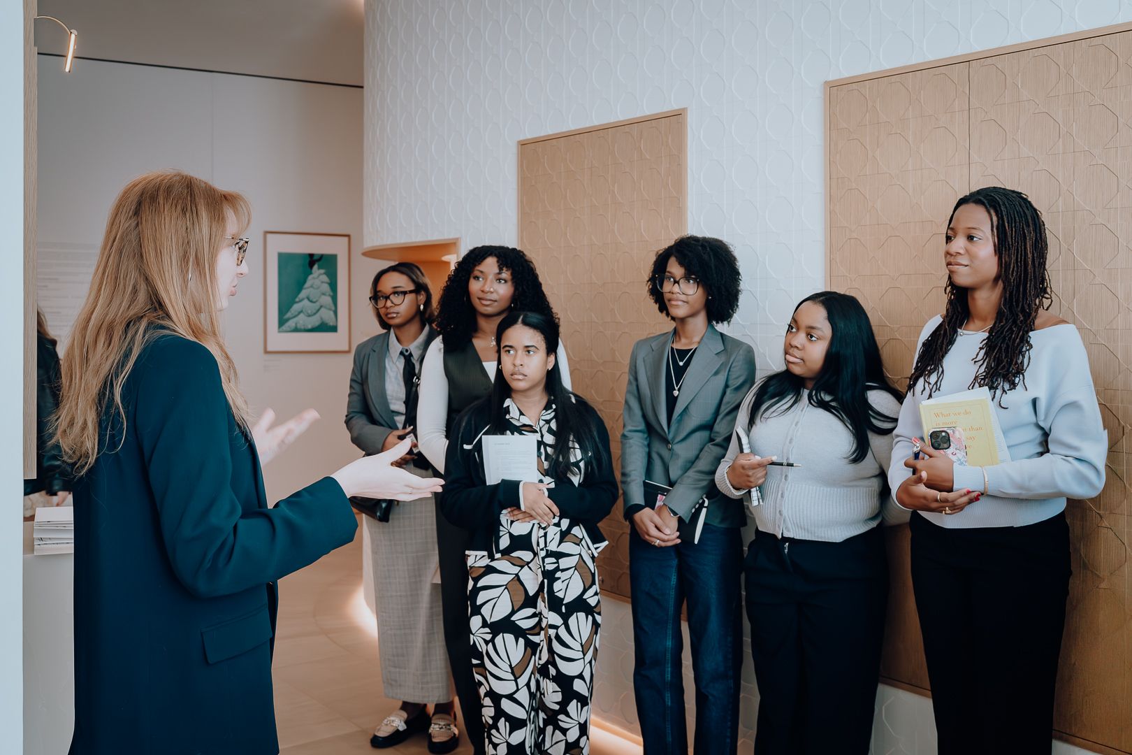 Students on LVMH tour 