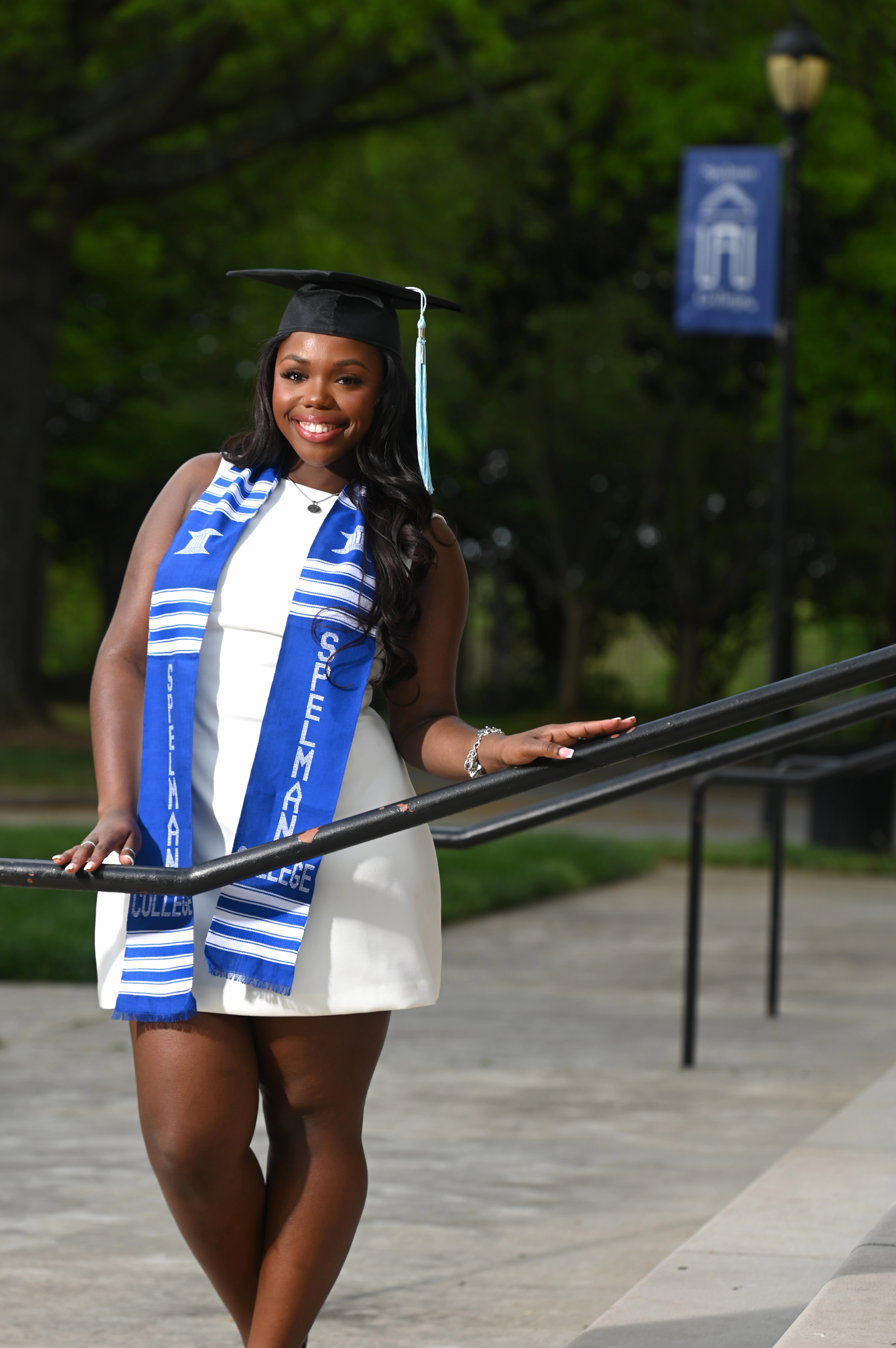 Lauren Forney in cap and gown