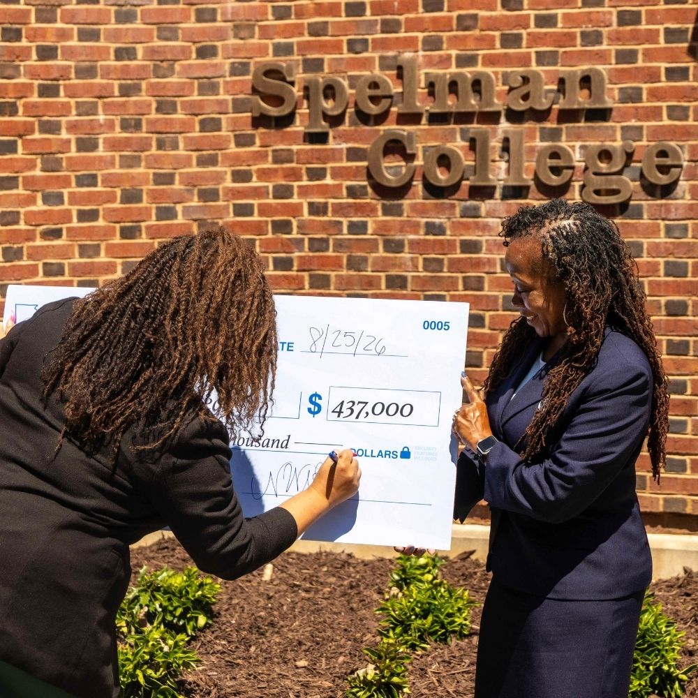 Nikema Williams Signing Check 